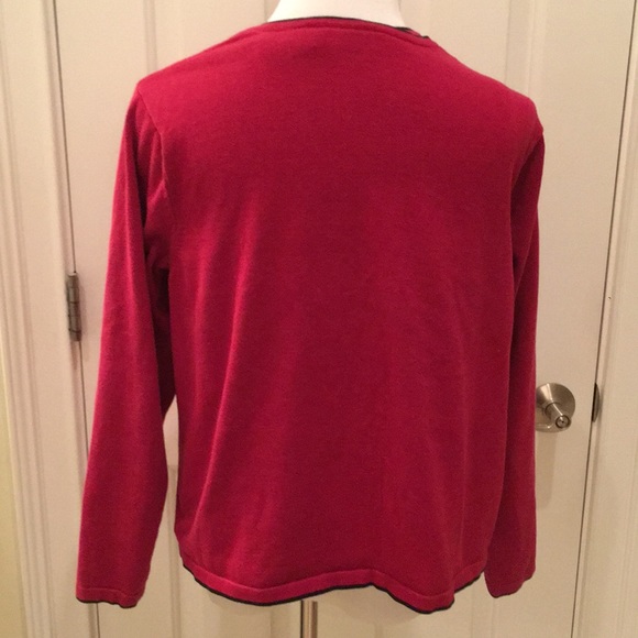 Red & Black 2 Piece Tank Top & Cardigan Sweater - Picture 3 of 6